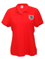 Lady-Fit Red Polo Shirt (Badged)